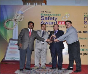 Greentech Safety Award 2012 – Silver Award – Chemical Sector for their outstanding achievement in Safety Management System